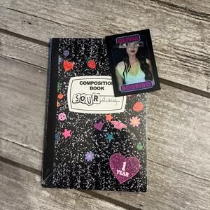 Olivia Rodrigo Trading Card & Sour Diary Composition Book